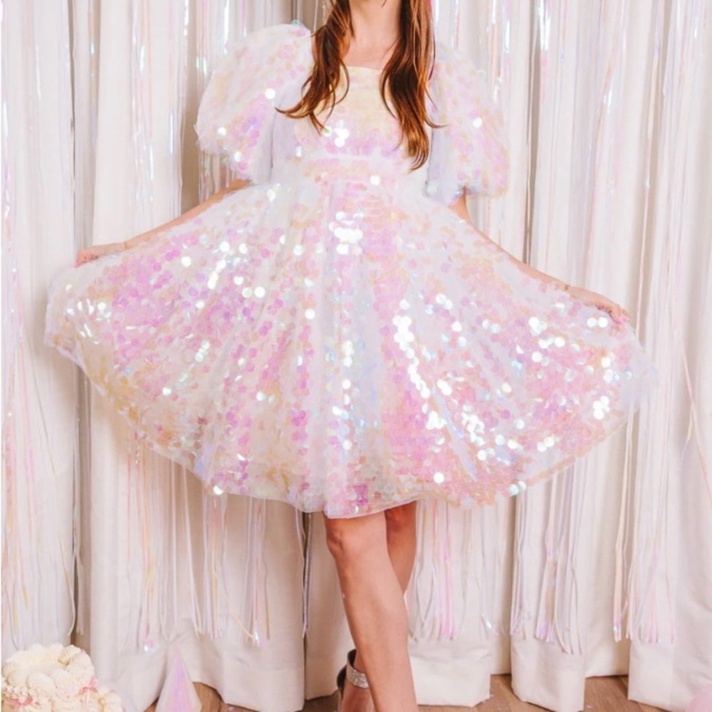 Ivy City Co. Iridescent Sequin Dress LAST ONE